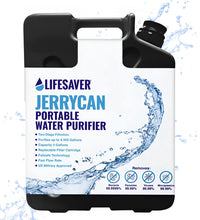 Load image into Gallery viewer, Lifesaver Jerrycan Water Purifier - Military Spec, Heavy Duty Water Purifier for Overlanding, Camping, Hiking, Emergency Preparedness and Survival Kit (Army Green) (Black)
