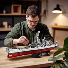 Load image into Gallery viewer, Battleship Bismarck Building Set for Adult, Large MOC Military World Missouri Battle Ship Model, Display Battleship Toy Building Set
