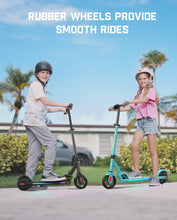 Load image into Gallery viewer, Electric Scooter for Kids 8-12, Adjustable Handlebar Height for Riders 3.9-5.2 ft, 132 lbs, Up to 40 min Continuous Time, Black
