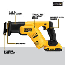 Load image into Gallery viewer, DEWALT 20V MAX 5-Tool Power Tools Combo Kit, Includes 1/2 Cordless Drill,1/4 Impact Driver, Reciprocating Saw, Circular Saw, Oscillating Tool, 5Ah Battery and Charger (DCK540D1)

