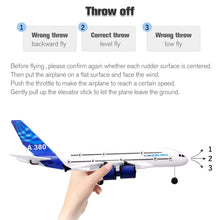 Load image into Gallery viewer, A380 RC Airplane, 2.4G 3CH Remote Control Airplane, Easy to Fly RC Plane for Beginner, EPP Foam Fixed Wing Aircraft
