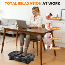 Load image into Gallery viewer, AXV Vibration Plate Fitness Platform Exercise Machine Vibrating Shaking Full Body Shaker Workout Vibrate Stand Shake Board Sport for Weight Loss Fat Burner for Gym Home Office
