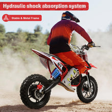 Load image into Gallery viewer, Electric-Dirt-Bike, Electric-Powered Bike 36V 500W Motor Electric-Motorcycle Kids Electric Motocross Bike, 25KM/H 10 Inches Wheels
