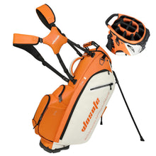 Load image into Gallery viewer, Waterproof PU Leather Golf Stand Bag, 6 or 14 Way Top Dividers,Golf Bag (Orange -14Way)
