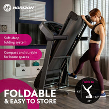 Load image into Gallery viewer, Horizon Fitness T202 Foldable Treadmill
