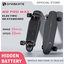 Load image into Gallery viewer, Electric Skateboard with Remote, 15/22Mph Top Speed,9/15/Miles Range,400/800W Hub-Motor, Skateboard (M8Pro Max-400W*2-15Miles)
