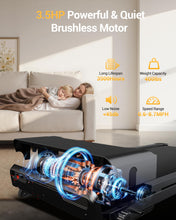 Load image into Gallery viewer, CURSOR Treadmills for Home with 20% Incline - Black-amber
