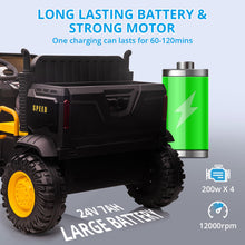 Load image into Gallery viewer, Ride On Car for Kids Baby Car with Remote Control Electric UTV Vehicles with Dump Bed, 24V 4WD Power Ride on 4x200W Motors
