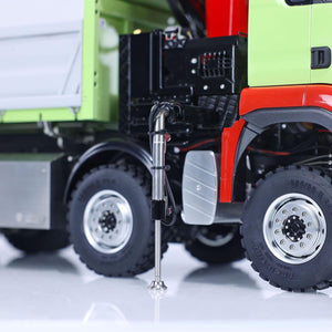 1/14 RC Hydraulic 3-Ways Dump Crane Truck 8X8 7CH Painted Remote Control Tipper Car Unfinished Body Shell Construction Vehicle