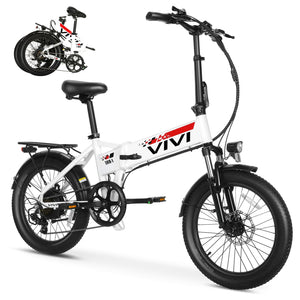 20" Folding Electric Bike 500W Ebikes for Adults, Adult Electric Bicycles with 48V Removable Battery