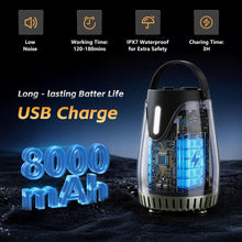 Load image into Gallery viewer, BSEED Portable Shower for Camping with Immersion Water Heater, 8000mAh Rechargeable Camping Shower with Large Capacity Foldable Bucket, Outdoor Shower for Hiking RV, Travel, Pet Bath, Car Washing
