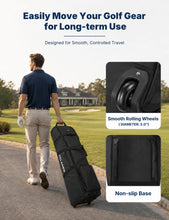 Load image into Gallery viewer, Talanes Golf Club Travel Bag with 2 Rolling Wheels for Airlines, Black

