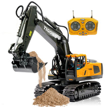 Load image into Gallery viewer, ID Gerilla Remote Control Excavator Toy, RC Construction Toys with Metal Shovel, Lights, Sounds, 2.4Ghz, Turns 680 Degree
