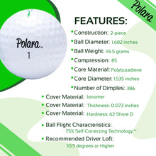 Load image into Gallery viewer, Polara Ultimate Straight Self-Correcting Golf Balls, 12 Pack
