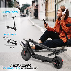 Foldable Electric Scooter for Adults with 300W Brushless Motor, 16 mph Max Speed, 8.5” Air-Filled Tires and 16 Mile Range