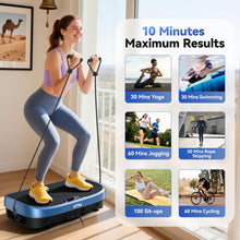 Load image into Gallery viewer, Vibration Plate Exercise Machine - 330lbs Weight Capacity, 120 Speed Levels, Full Body Workout Shake Board for Home Fitness, Toning and Wellness, LED Display, Low Noise Motor
