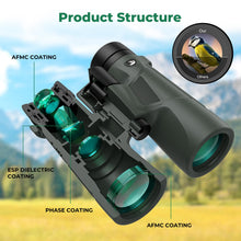 Load image into Gallery viewer, Gosky 10x42 Binoculars for Adults High Powered with Phone Adapter &amp; Tripod
