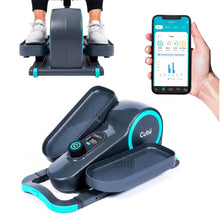 Load image into Gallery viewer, Cubii GO Under Desk Elliptical Bike, Portable Low Impact Leg Exerciser for Home and Office | Compact Exercise Machine with 10 Resistance Levels, LCD Display &amp; App Tracking

