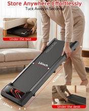 Load image into Gallery viewer, 2.5 HP Quiet Under Desk Treadmill with 8% Incline - N4054SB-Red/Black
