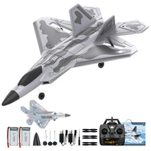 Load image into Gallery viewer, CKYSCHN F22 Remote Control Airplane - 4 Channel Fighter RC Plane for Beginners Adult with Lights, 2.4GHz 6-axis Gyro Stabilizer RTF RC Aircraft with 2 Batteries
