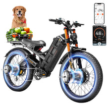 Load image into Gallery viewer, Romeo Pro 2 (2025 Upgraded) 4000W 46MPH Dual Motor Electric Bike 70AH 200Miles Long Range Electric Bikes

