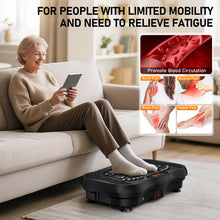 Load image into Gallery viewer, GLYLF Vibration Plate Exercise Machine, 130 Levels Full Body Workout Vibrating Plate for Lymphatic Drainage Weight Loss, 450 Lbs Capacity Shake Platform with Resistance Bands Bluetooth for Women Men
