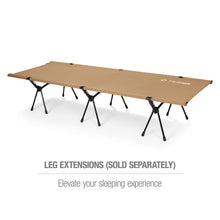 Load image into Gallery viewer, Helinox Cot One Lightweight, Compact, Collapsible, Portable Camping Cot, Regular, Coyote Tan
