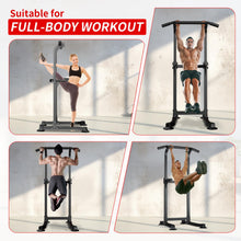 Load image into Gallery viewer, ZENOVA Pull Up Bar Dip Bar - Black
