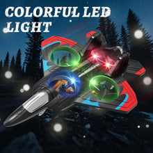 Load image into Gallery viewer, Fighter Jet with Light, 360° Flip Fighter Jet Toys, Stunt Roll, Airplane Toy Gifts for Kids Boys
