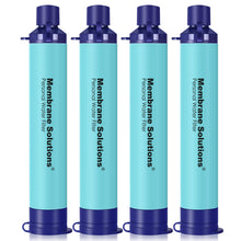 Load image into Gallery viewer, Membrane Solutions Personal Water Filter Straw S1 (Blue, 4 Pack)
