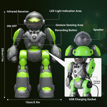 Load image into Gallery viewer, Robot Toy for kid, Smart Walking Dancing Robot Toy, with Gesture Sensing Control, Programmable Remote Control Robot, Robot Toys
