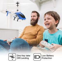 Load image into Gallery viewer, Remote Control Helicopter, SYMA S107H Mini RC Helicopter with Gyro, Altitude Hold, One Key Take Off/Landing for Adults Kids(Blue)
