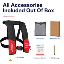 Load image into Gallery viewer, Manual Inflatable Life Jacket PFD, 33g CO2 Cylinder
