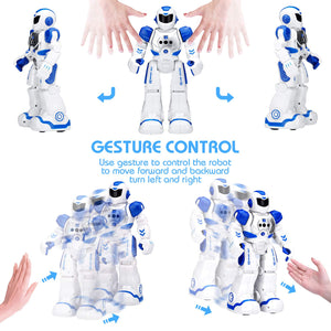 Robots Toy for Kids, RC Gesture Sensing Toy, Interactive Walking Singing Dancing Robot Birthday Presents