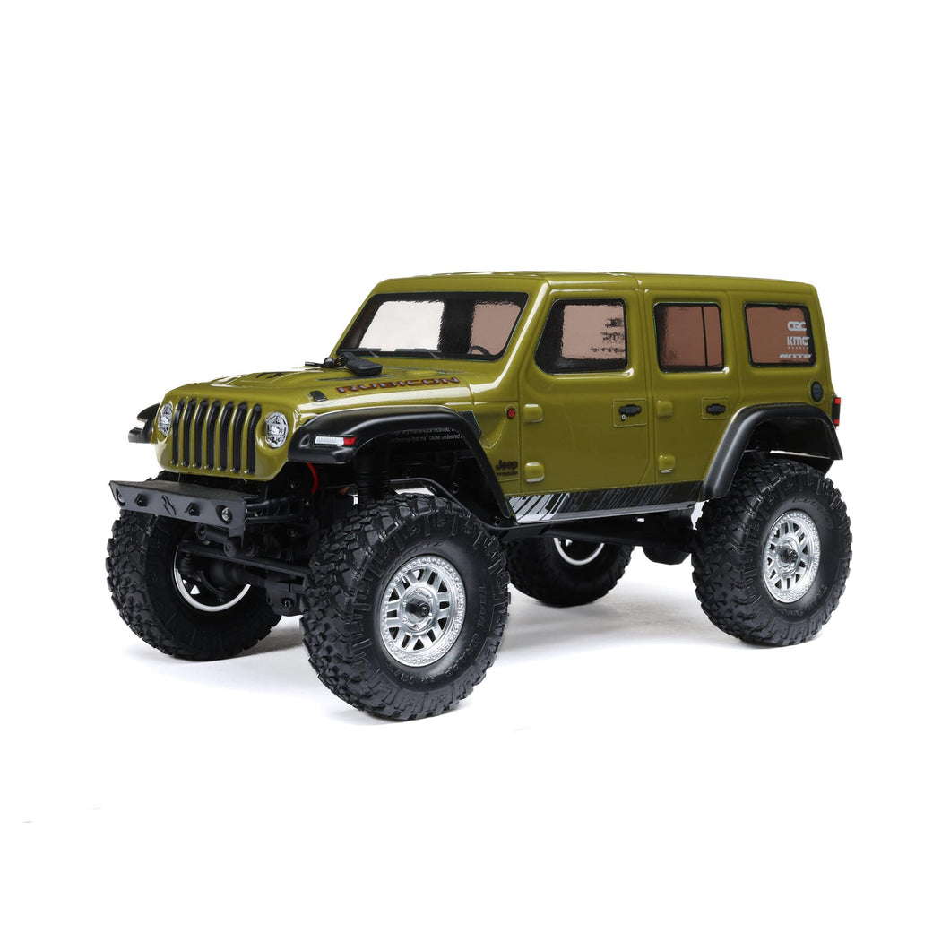 RC Truck SCX24 2019 Jeep Wrangler JLU CRC, Green: 1/24 4WD RTR (Battery and Charger Included), AXI00002V3T4
