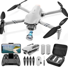Load image into Gallery viewer, F10 Foldable Drone with Camera for Adults, Brushless Motor, 1080P HD FPV Live Video, Altitude Hold, Headless Mode,3D Flips
