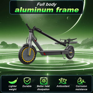 8.5" E Scooter for Adults Aluminum Alloy Frame 20 MPH 350W Motor 281WH Battery, Motorized Scooter Up to 20 Miles Range