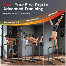 Load image into Gallery viewer, SPORTSROYALS DP2 Dip Station, 600LBS Heavy Duty Dip Bar
