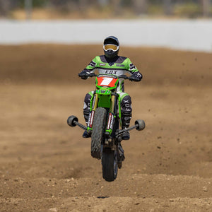 RC Motorcycle Promoto-MX 1/4 Motorcycle Ready-to-Run Combo Includes Battery and Charger Pro Circuit LOS06002 Green