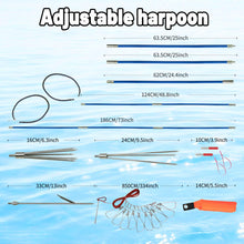 Load image into Gallery viewer, Vaktare Gud Hawaiian Sling Fishing Spear Set – Fiberglass Spearfishing Pole Spear with 3 Replaceable Stainless Steel Tips, Fish Line Holder, Sharpening Files, and Carry Bag
