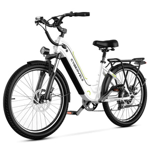 Cybervelo 1000 Peak Electric Bike for Adults,up 80 Miles Removable Battery Ebike, 26" Electric E Bike with 7-Speed,Adult Electric Bicycles