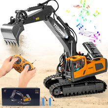 Load image into Gallery viewer, RC Excavator Toy Gifts Remote Control Excavator Toys for Boys 3-5 Year Old RC Construction Toys

