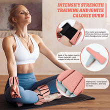 Load image into Gallery viewer, BECOJADDE Ankle Weights Set of 2 (2 lb Each) Adjustable Wrist Weights -Pewter Peach
