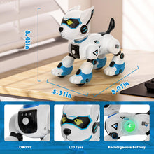 Load image into Gallery viewer, Robot Dog Toys for Kids Remote Control Interactive Robotic Pet Smart Programmable Puppy Electric Intelligent Robo (Blue)
