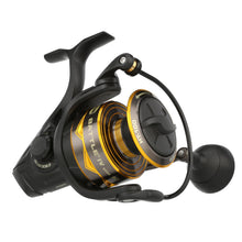 Load image into Gallery viewer, Penn Battle IV Size 6000 Spinning Fishing Reel, Full Metal Body and Sideplate, CNC Gear Technology, Hydro Armor Seals Critical Area from Water Intrusion, HT-100 Drag System
