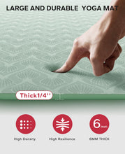Load image into Gallery viewer, HAPBEAR Extra Large Yoga Mat - 72"x48"/78"x54"x6mm (1/4 inch), Non-Slip, Durable, Eco-Friendly, Thick Wide Exercise Mat for Home Workouts, Yoga, Pilates, Stretching, Meditation (Barefoot Exercise)

