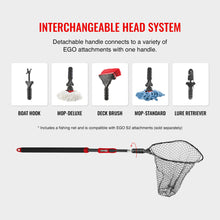 Load image into Gallery viewer, EGO S2 Slider Fishing Landing Net, Large Deep Rubber Mesh, Non-Tangle Mesh

