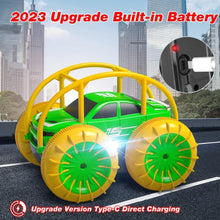 Load image into Gallery viewer, Amphibious Remote Control Car, Rechargeable RC Cars Toy 360° Flips Rotation Stunt Crawler 15KM/H
