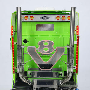 6x6 Metal Chassis 1/14 RC Tractor Truck R620 Smoking Unit RTR Model Air 3-Speed Transmission Suspension Construction Vehicle