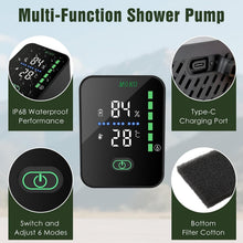 Load image into Gallery viewer, MoKo Portable Shower for Camping, 8000mAh Rechargeable Camping Shower Pump
